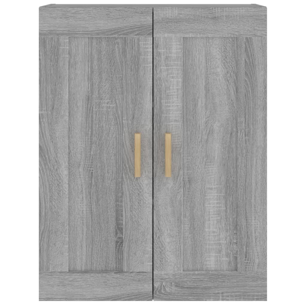 Seinäkaappi harmaa Sonoma 69,5x32,5x90 cm tekninen puu - Sisustajankoti.fi