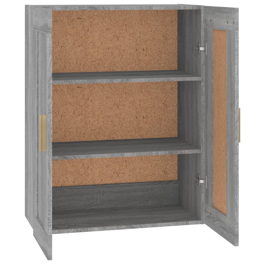 Seinäkaappi harmaa Sonoma 69,5x32,5x90 cm tekninen puu - Sisustajankoti.fi
