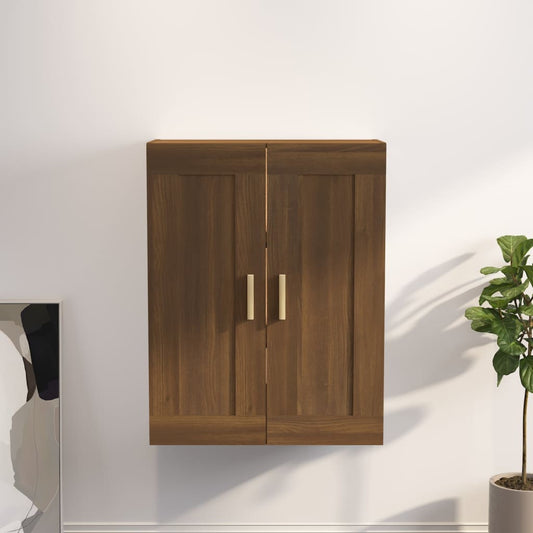 Seinäkaappi ruskea tammi 69,5x32,5x90 cm tekninen puu - Sisustajankoti.fi