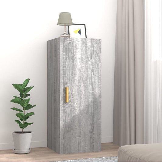 Seinäkaappi harmaa Sonoma 34,5x34x90 cm tekninen puu - Sisustajankoti.fi