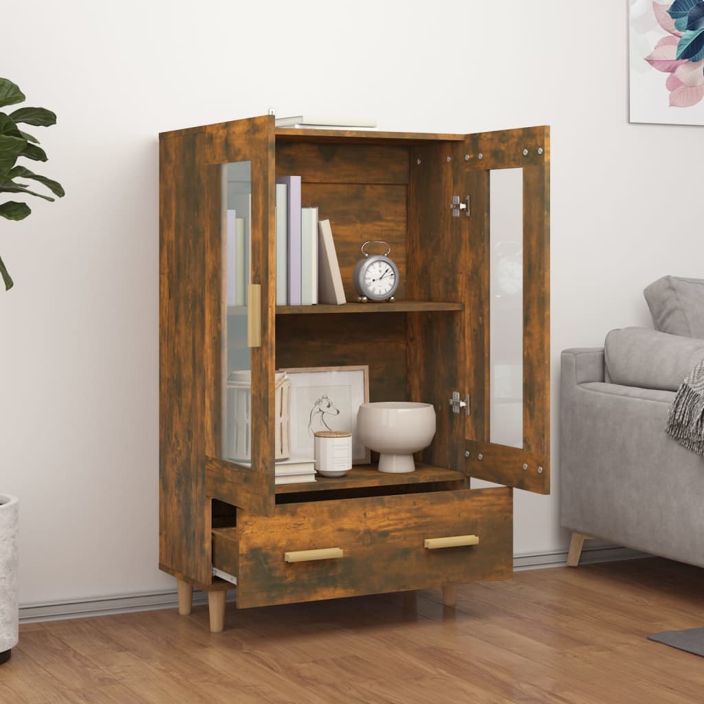 Kaappi savutammi 70x31x115 cm tekninen puu - Sisustajankoti.fi