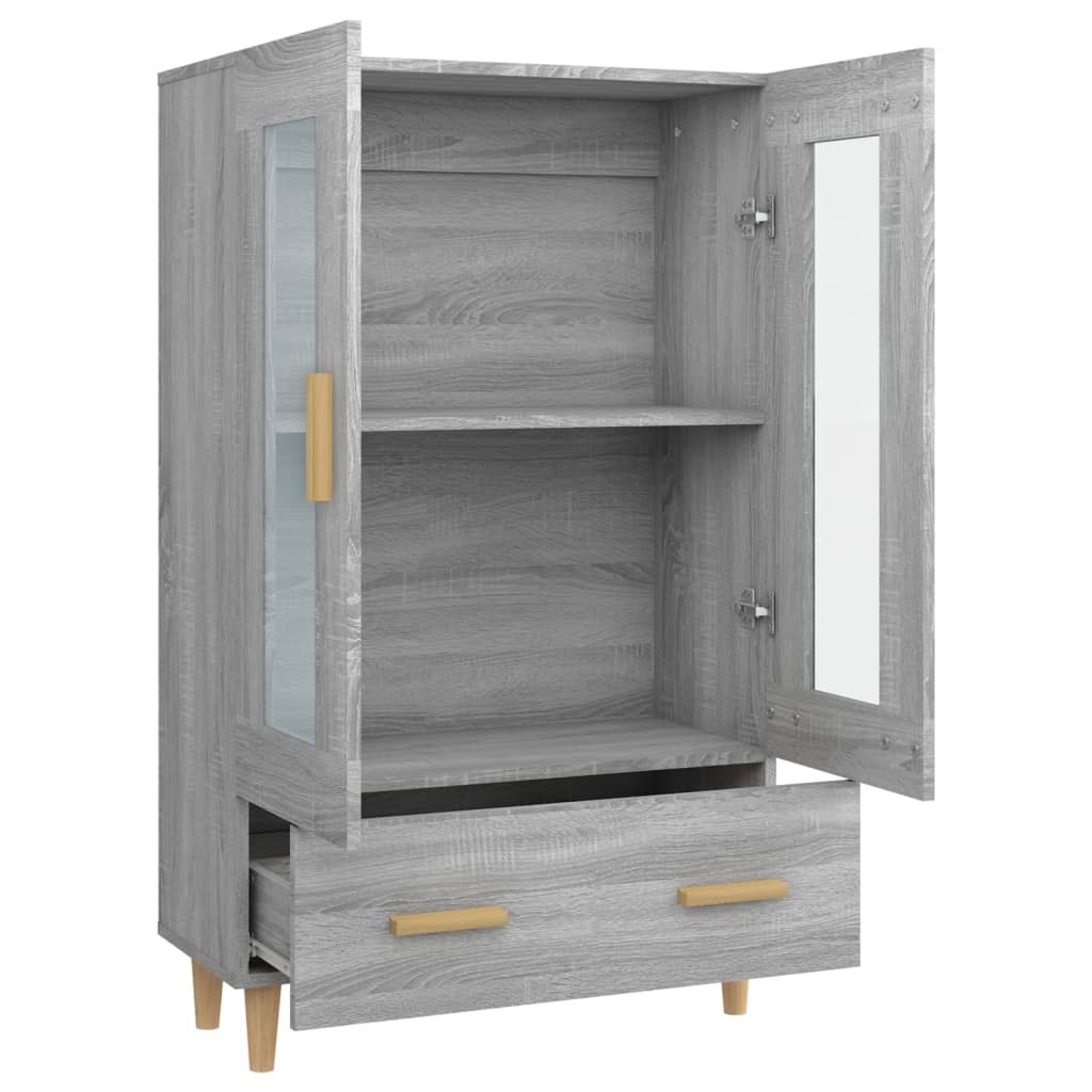 Kaappi harmaa Sonoma 70x31x115 cm tekninen puu - Sisustajankoti.fi
