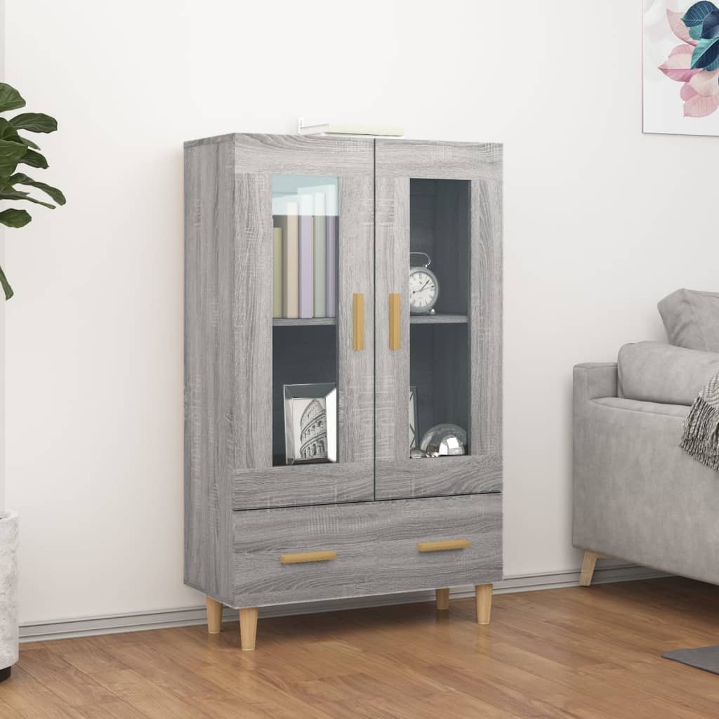 Kaappi harmaa Sonoma 70x31x115 cm tekninen puu - Sisustajankoti.fi