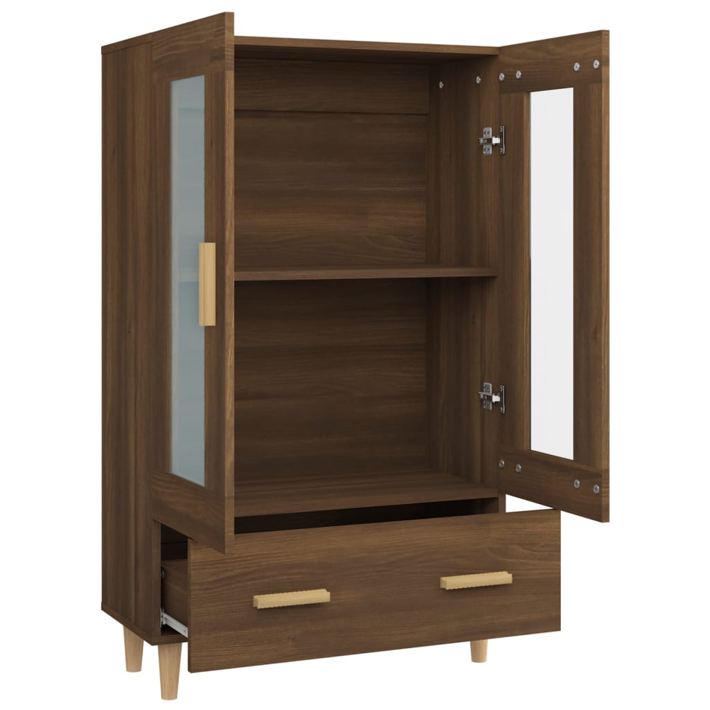 Kaappi ruskea tammi 70x31x115 cm tekninen puu - Sisustajankoti.fi