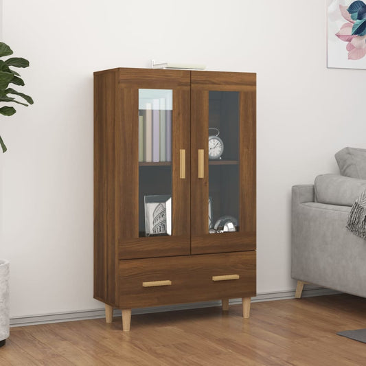 Kaappi ruskea tammi 70x31x115 cm tekninen puu - Sisustajankoti.fi