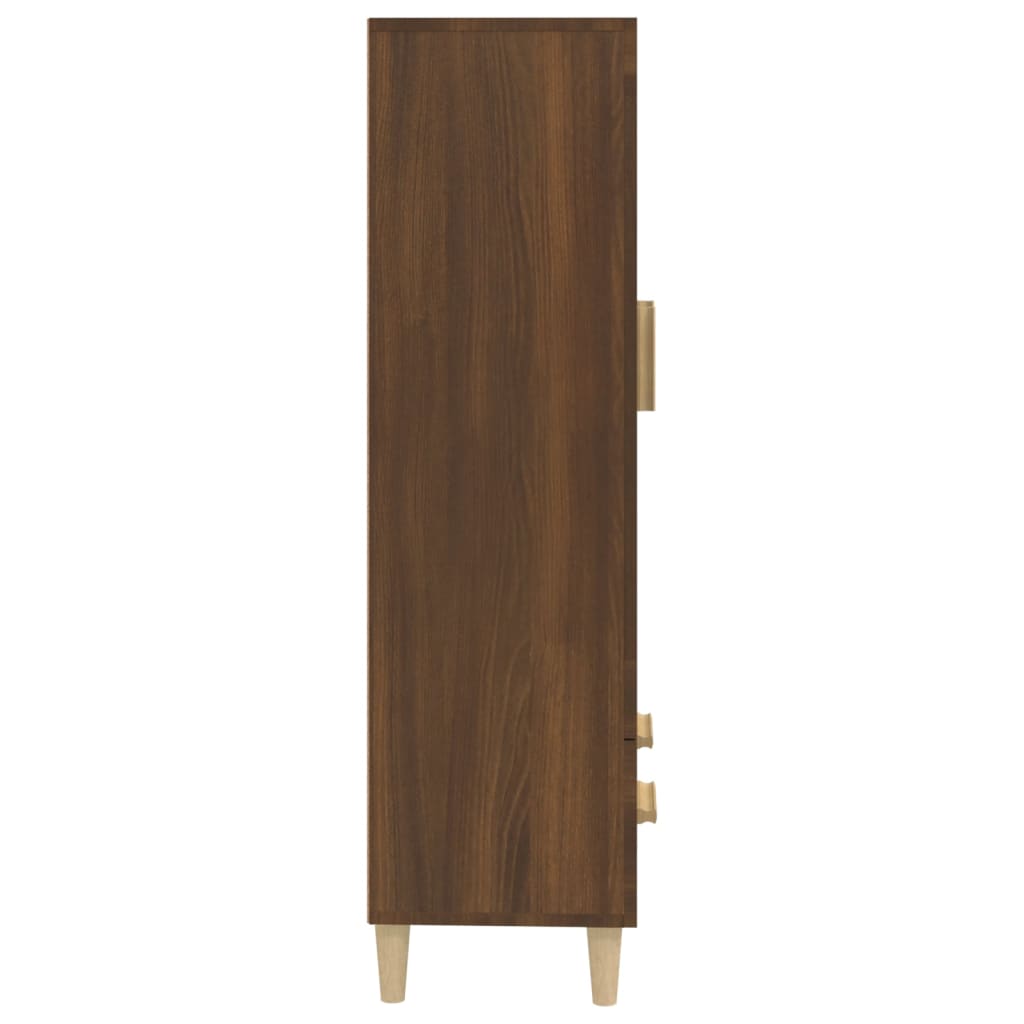 Kaappi ruskea tammi 70x31x115 cm tekninen puu - Sisustajankoti.fi