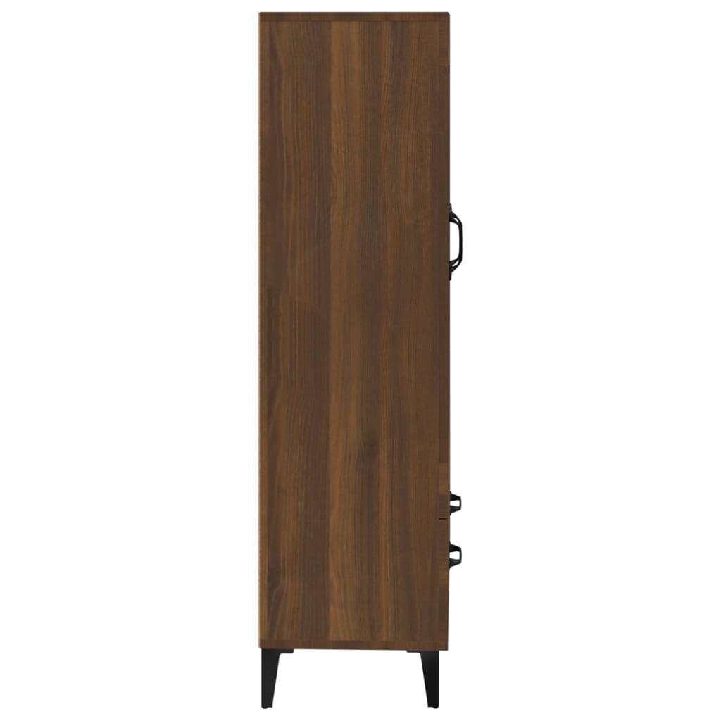 Kaappi ruskea tammi 70x31x115 cm tekninen puu - Sisustajankoti.fi
