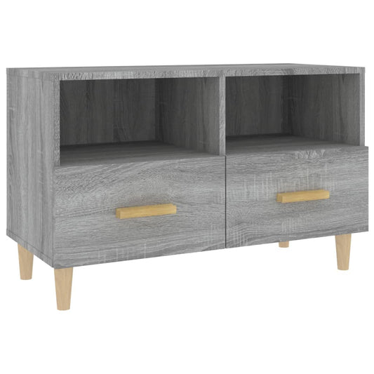TV-taso harmaa Sonoma 80x36x50 cm tekninen puu - Sisustajankoti.fi