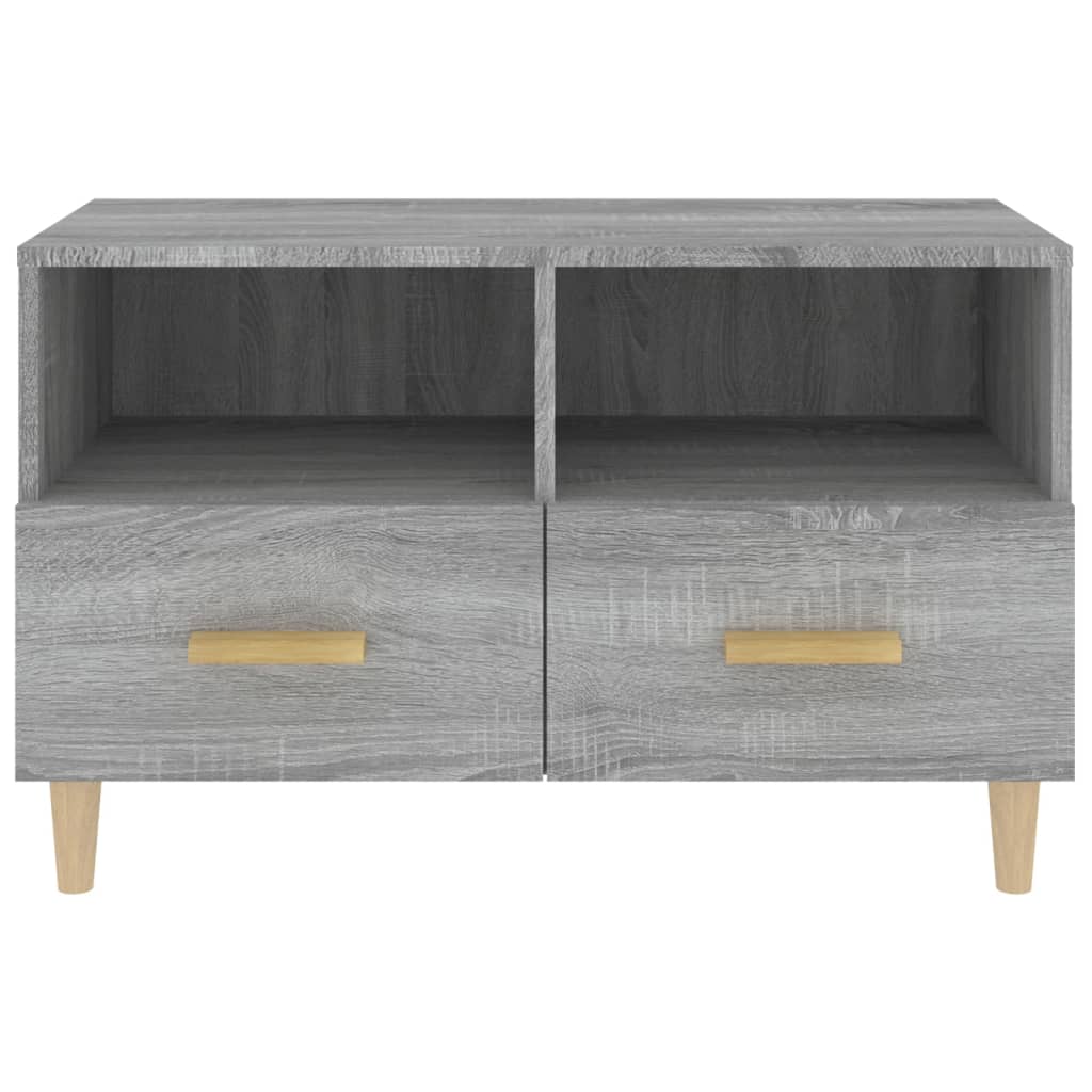 TV-taso harmaa Sonoma 80x36x50 cm tekninen puu - Sisustajankoti.fi