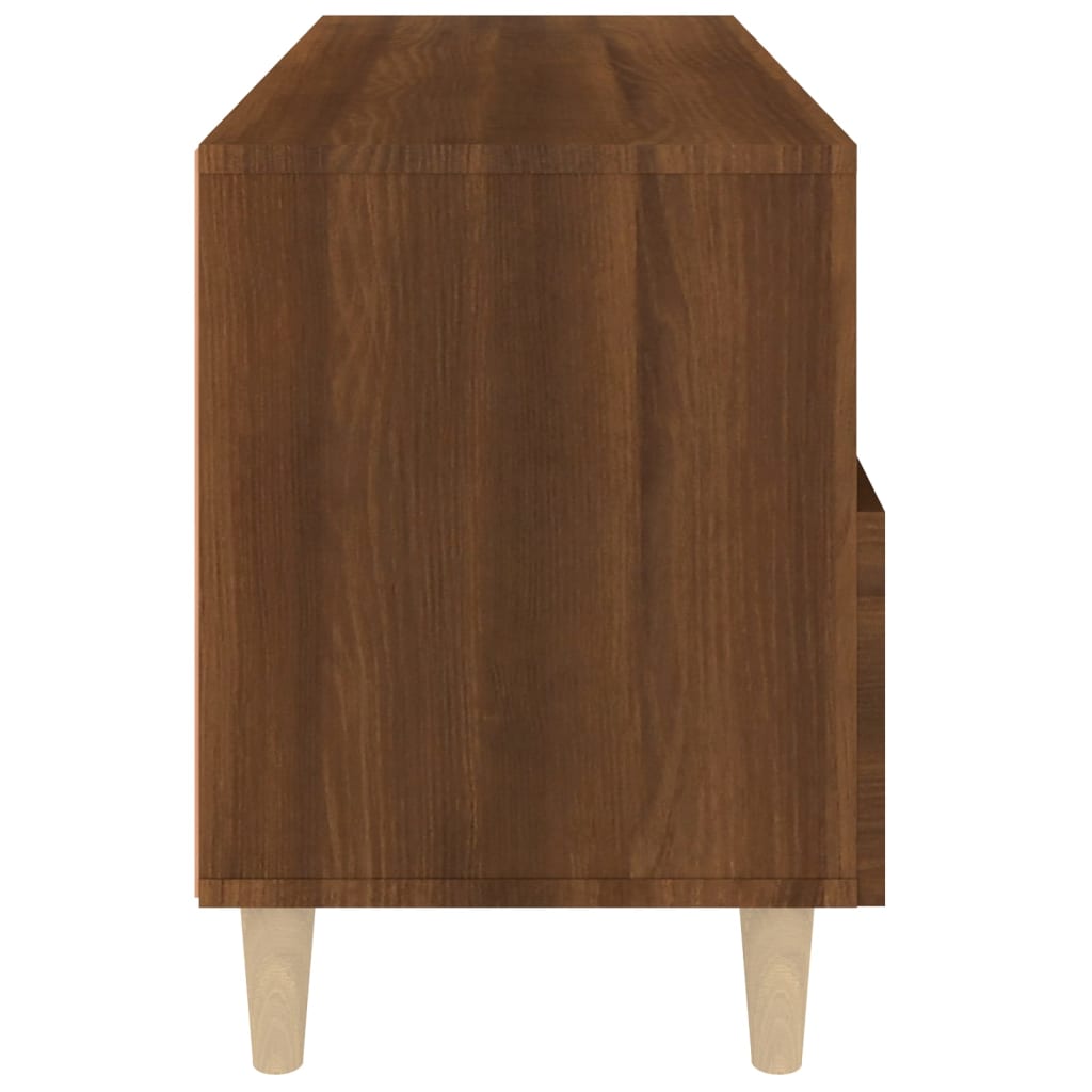 TV-taso ruskea tammi 80x36x50 cm tekninen puu - Sisustajankoti.fi