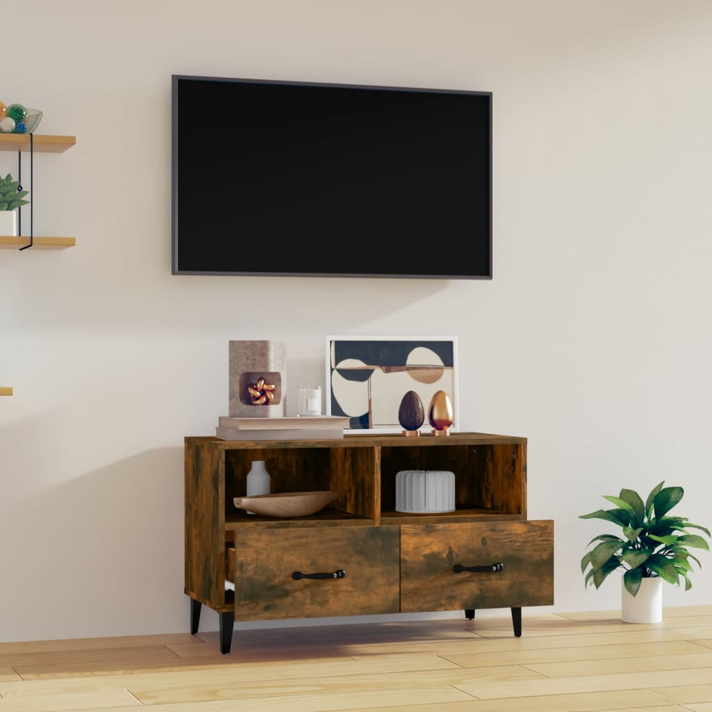 TV-taso savutammi 80x36x50 cm tekninen puu - Sisustajankoti.fi