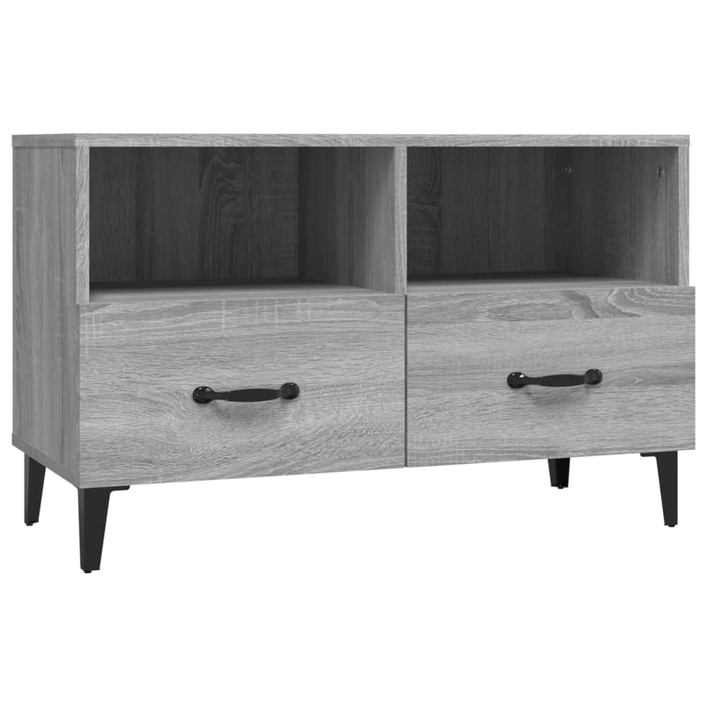 TV-taso harmaa Sonoma 80x36x50 cm tekninen puu - Sisustajankoti.fi