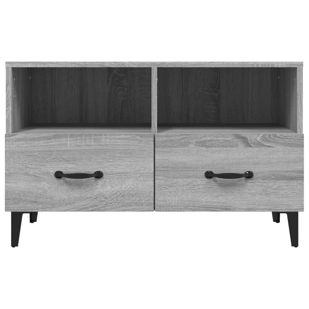 TV-taso harmaa Sonoma 80x36x50 cm tekninen puu - Sisustajankoti.fi