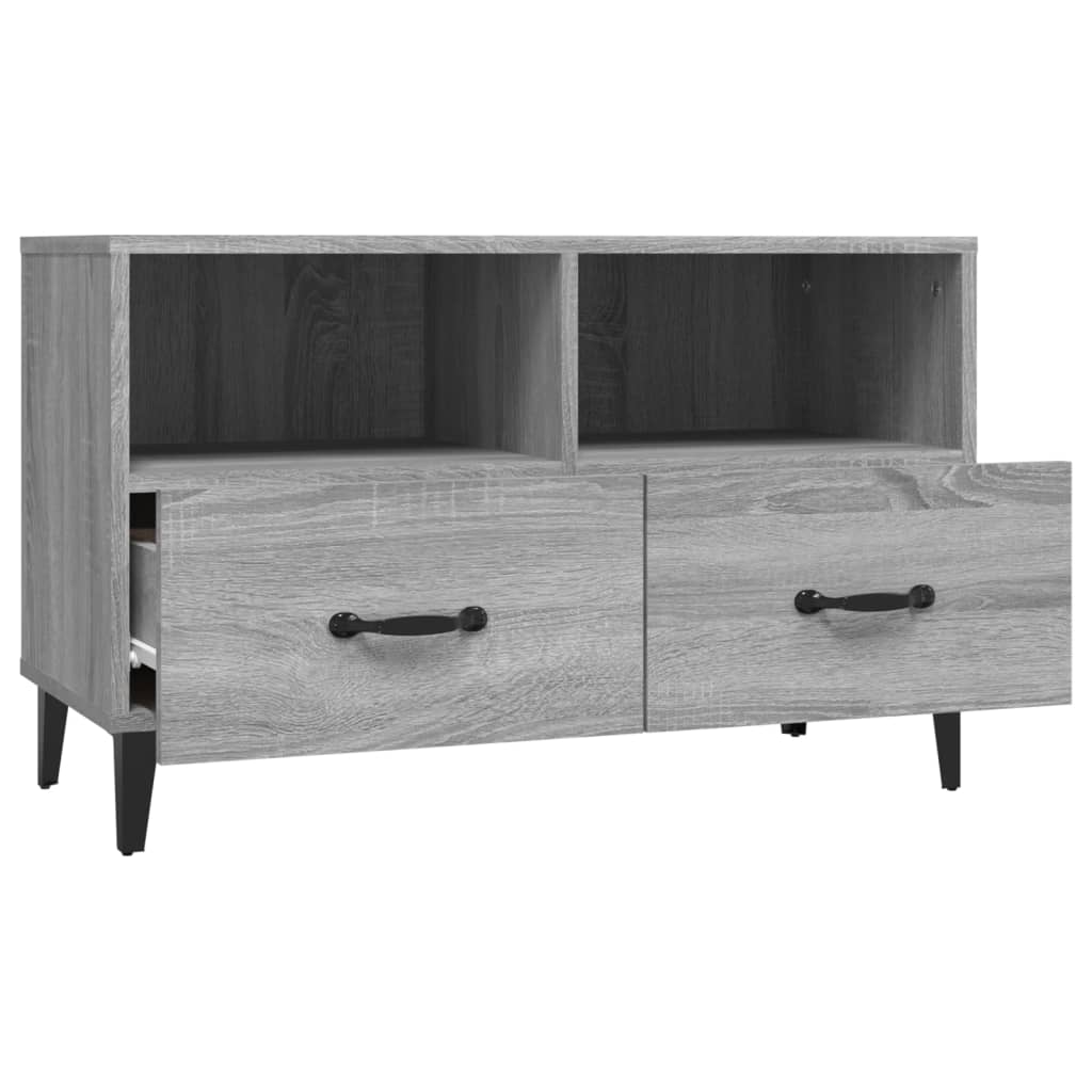 TV-taso harmaa Sonoma 80x36x50 cm tekninen puu - Sisustajankoti.fi