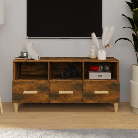 TV-taso savutammi 102x36x50 cm tekninen puu - Sisustajankoti.fi