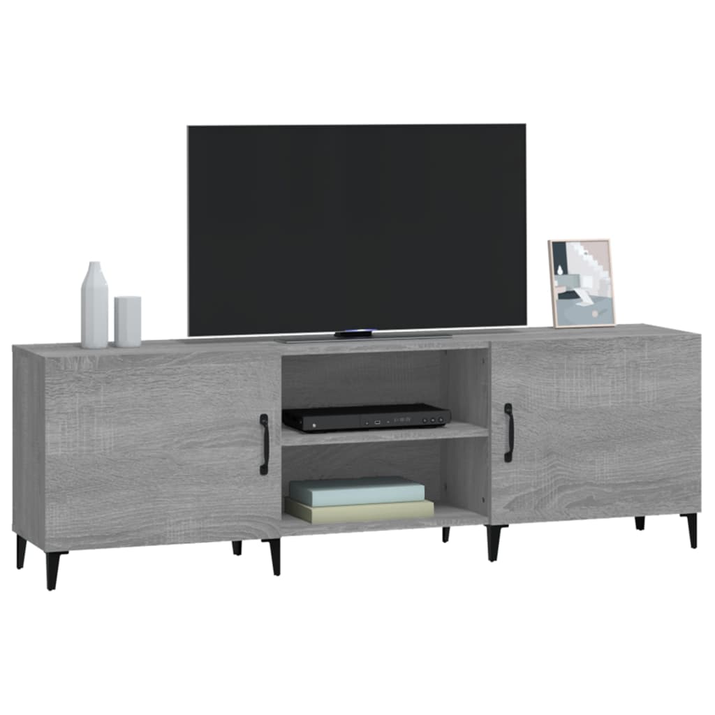 TV-taso harmaa Sonoma 150x30x50 cm tekninen puu - Sisustajankoti.fi