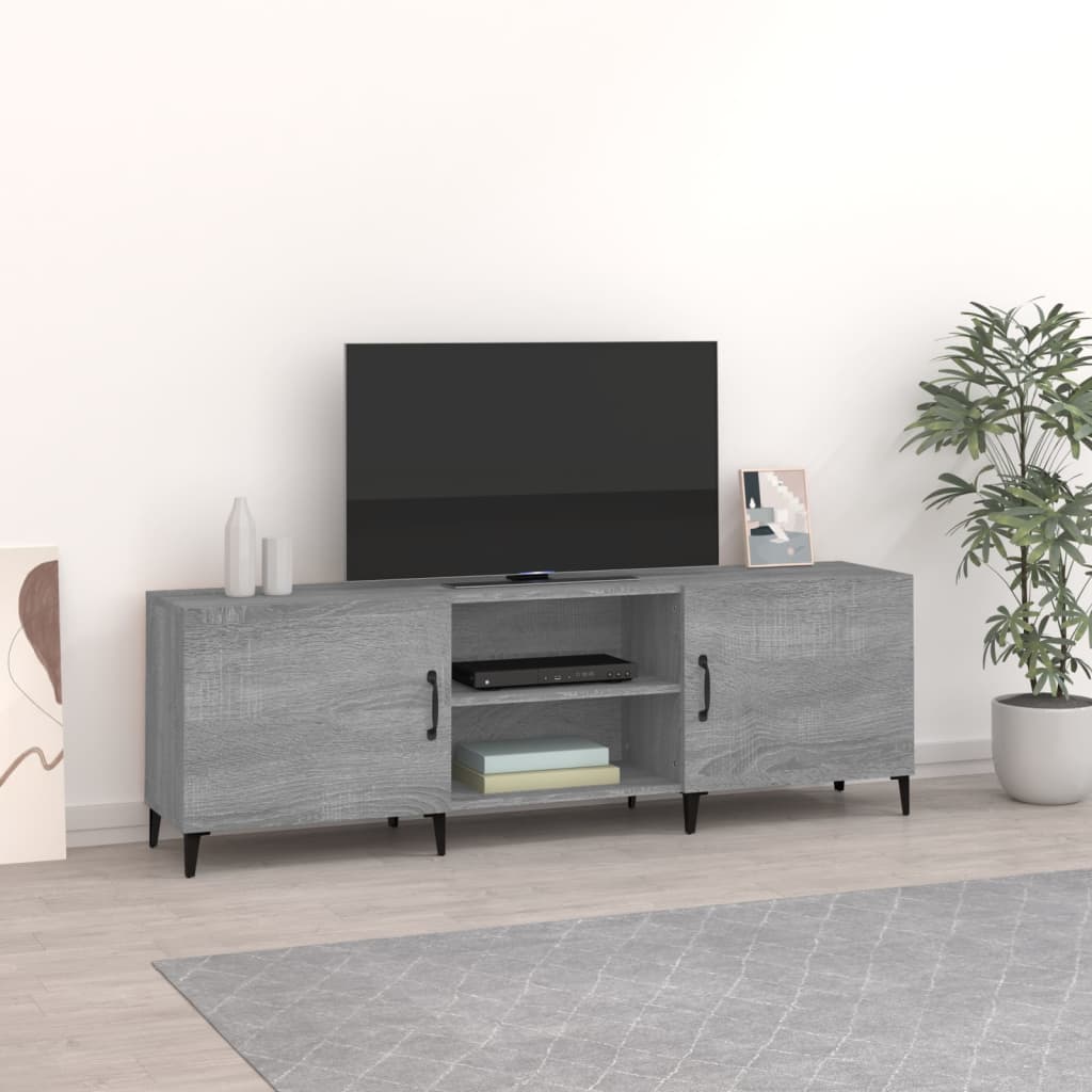 TV-taso harmaa Sonoma 150x30x50 cm tekninen puu - Sisustajankoti.fi