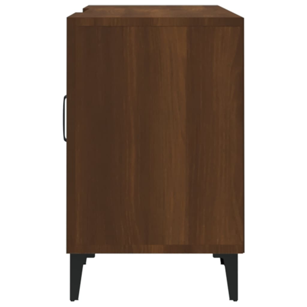 TV-taso ruskea tammi 150x30x50 cm tekninen puu - Sisustajankoti.fi