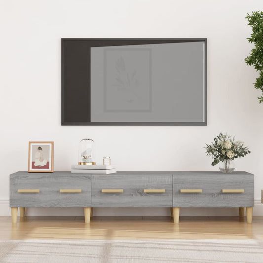 TV-taso harmaa Sonoma 150x34,5x30 cm tekninen puu - Sisustajankoti.fi