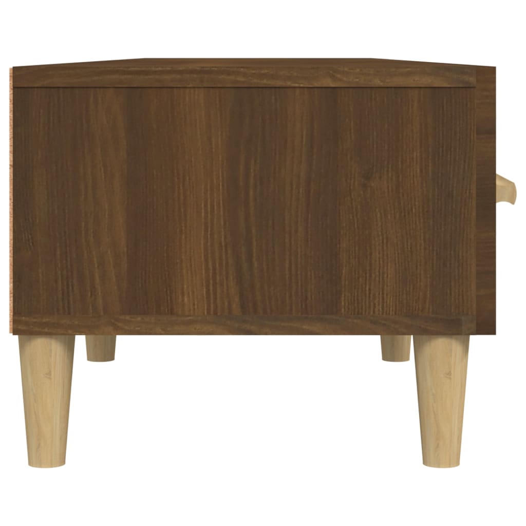 TV-taso ruskea tammi 150x34,5x30 cm tekninen puu - Sisustajankoti.fi
