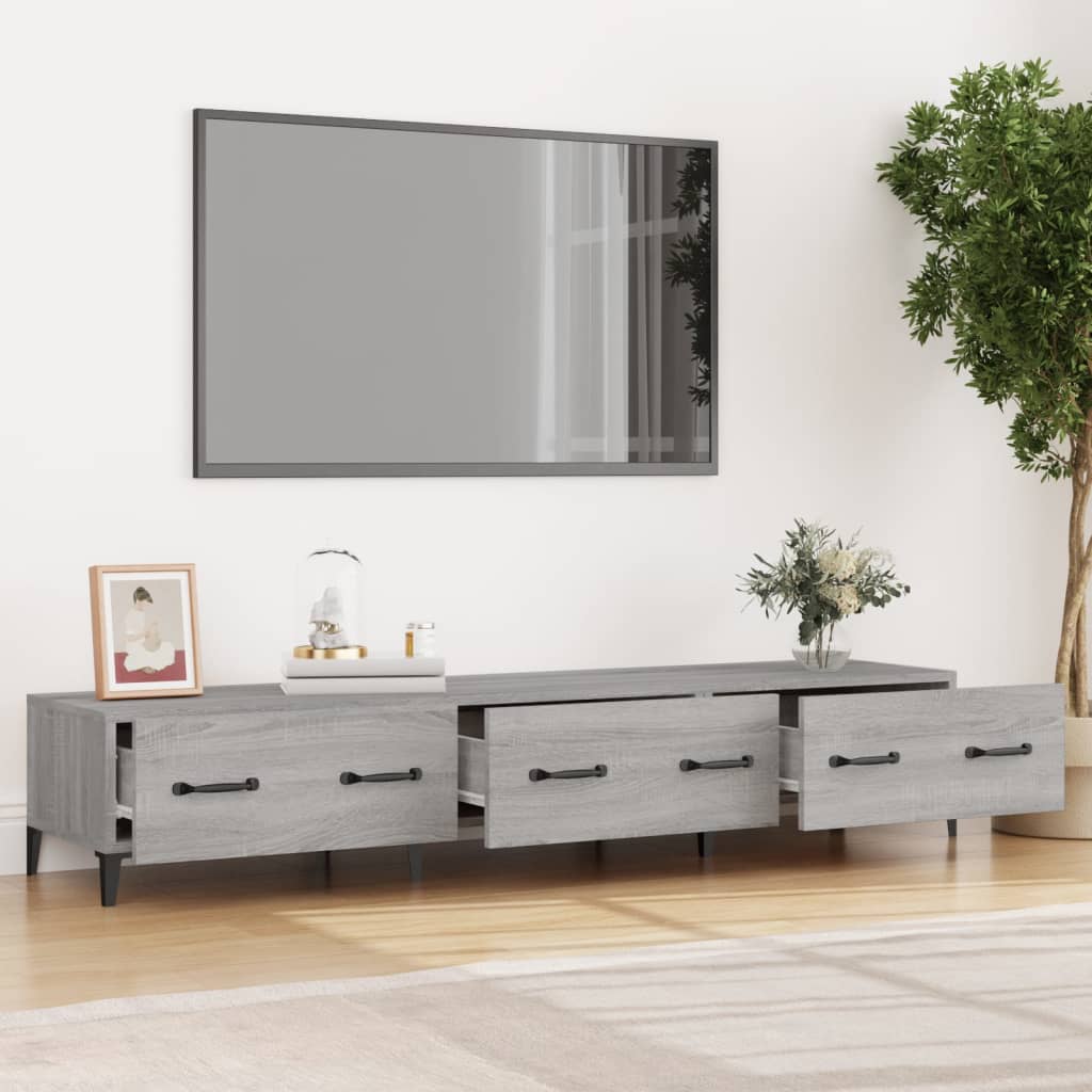 TV-taso harmaa Sonoma 150x34,5x30 cm tekninen puu - Sisustajankoti.fi
