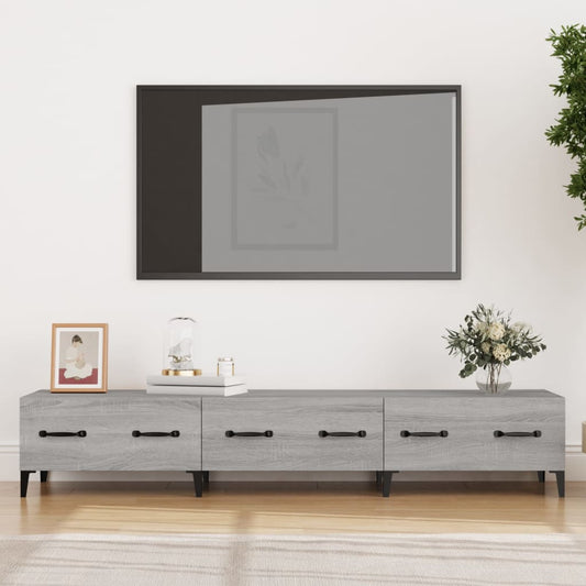 TV-taso harmaa Sonoma 150x34,5x30 cm tekninen puu - Sisustajankoti.fi