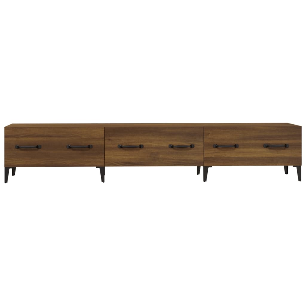 TV-taso ruskea tammi 150x34,5x30 cm tekninen puu - Sisustajankoti.fi