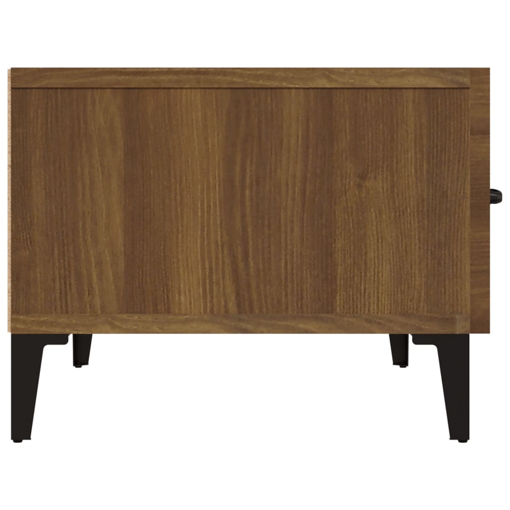 TV-taso ruskea tammi 150x34,5x30 cm tekninen puu - Sisustajankoti.fi