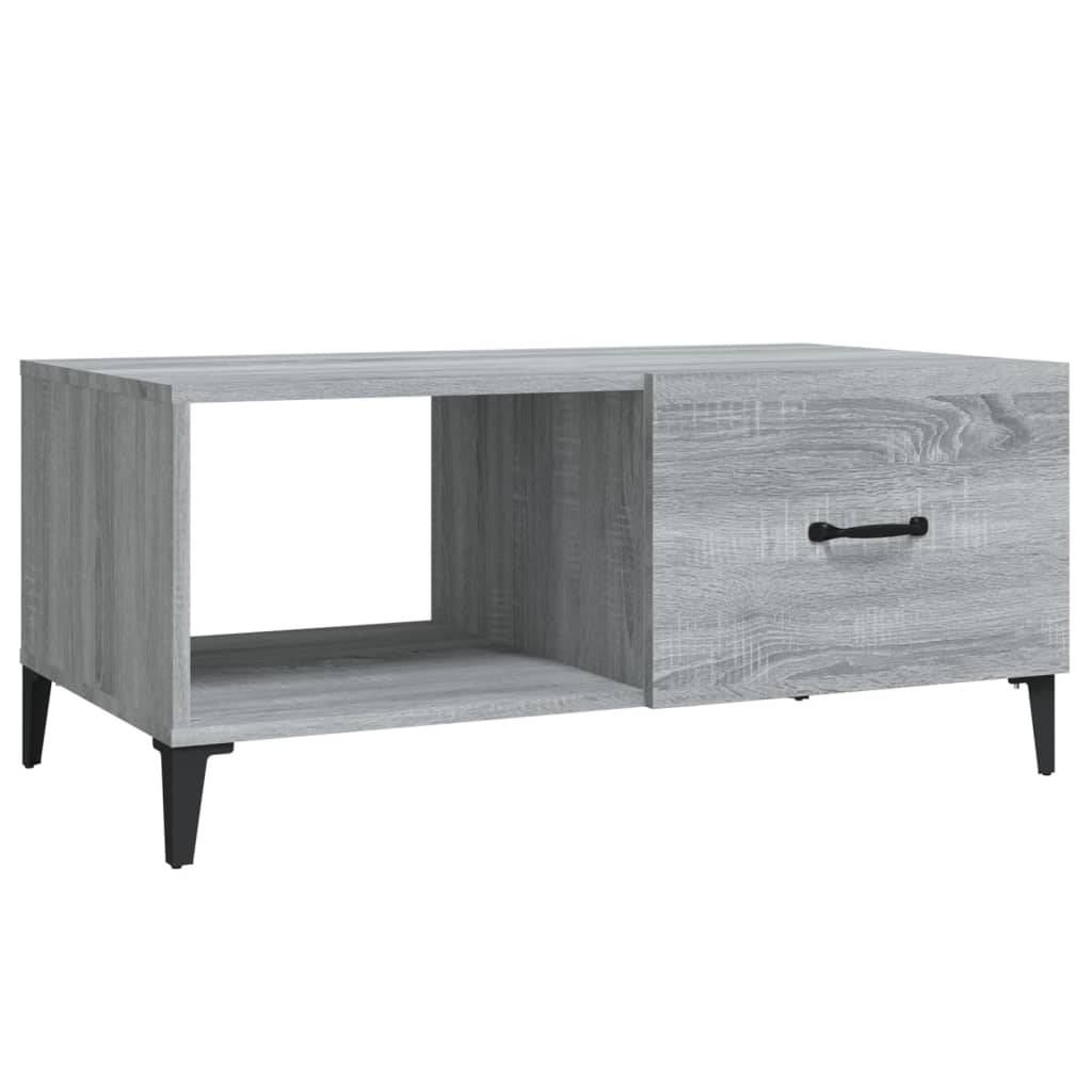 Sohvapöytä harmaa Sonoma 90x50x40 cm tekninen puu - Sisustajankoti.fi