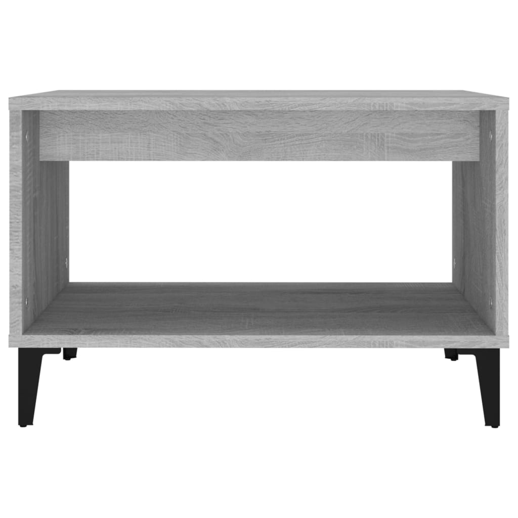 Sohvapöytä harmaa Sonoma 60x50x40 cm tekninen puu - Sisustajankoti.fi
