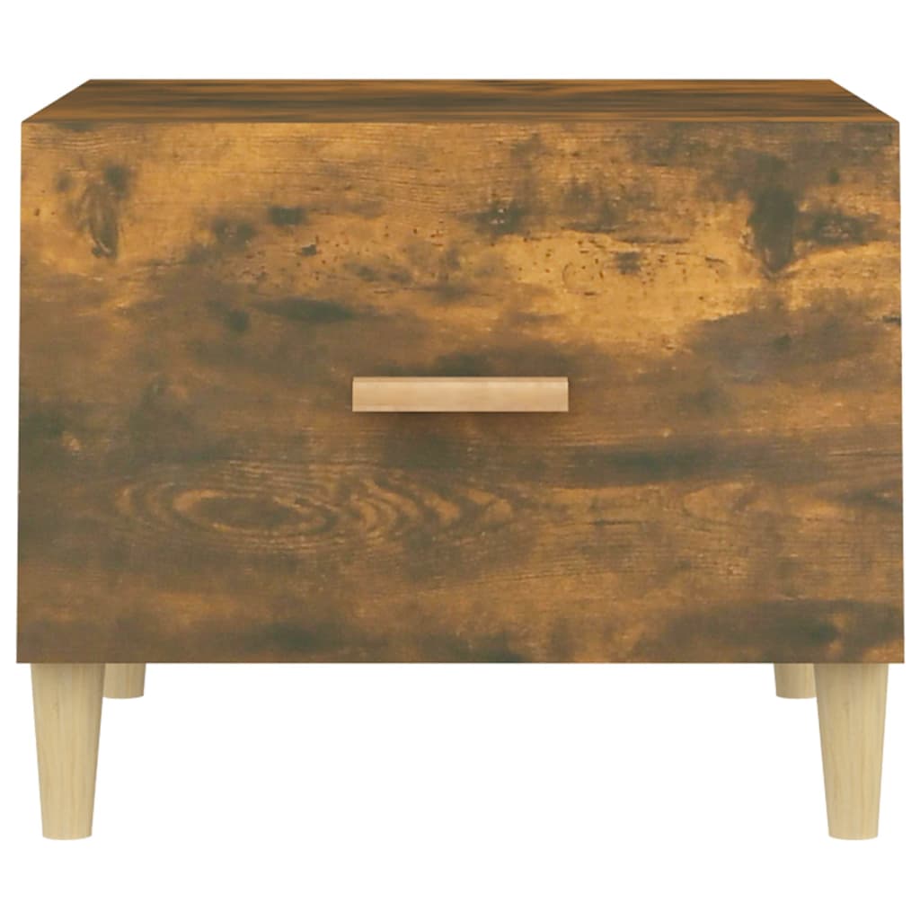 Sohvapöytä savutammi 50x50x40 cm tekninen puu - Sisustajankoti.fi