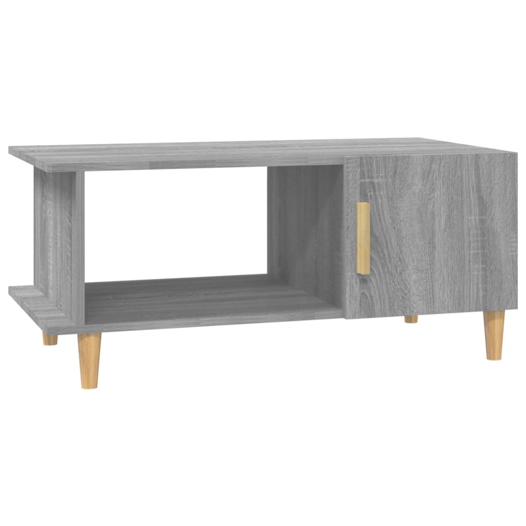 Sohvapöytä harmaa Sonoma 90x50x40 cm tekninen puu - Sisustajankoti.fi