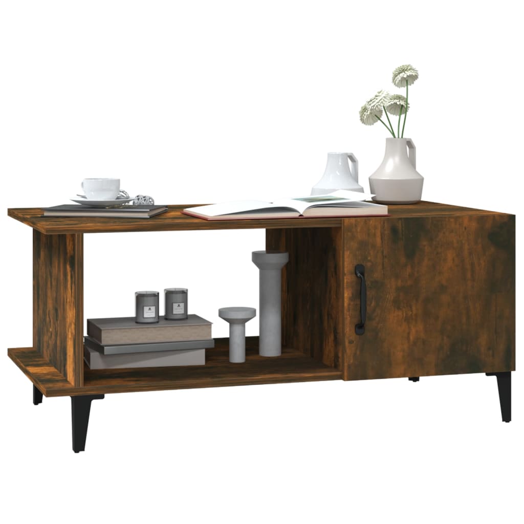 Sohvapöytä savutammi 90x50x40 cm tekninen puu - Sisustajankoti.fi