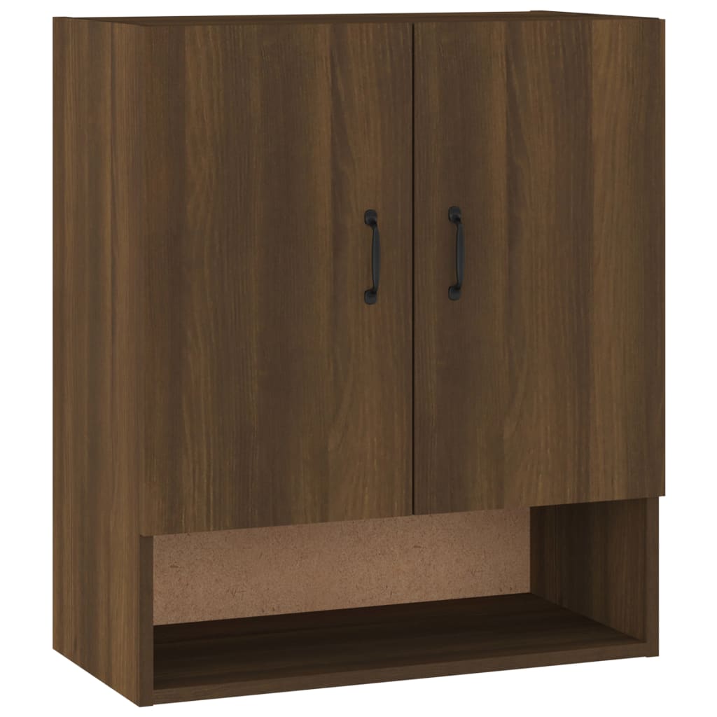 Seinäkaappi ruskea tammi 60x31x70 cm tekninen puu - Sisustajankoti.fi