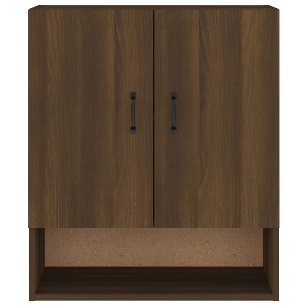 Seinäkaappi ruskea tammi 60x31x70 cm tekninen puu - Sisustajankoti.fi