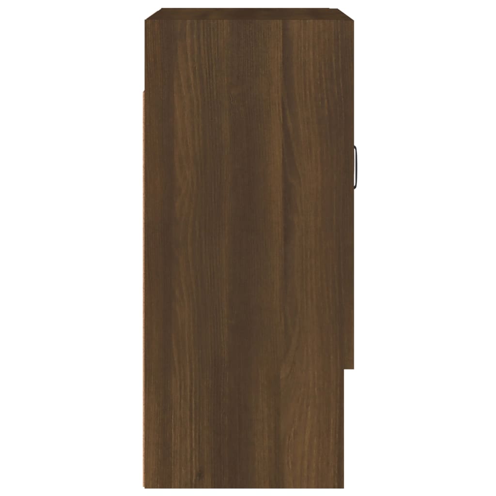 Seinäkaappi ruskea tammi 60x31x70 cm tekninen puu - Sisustajankoti.fi