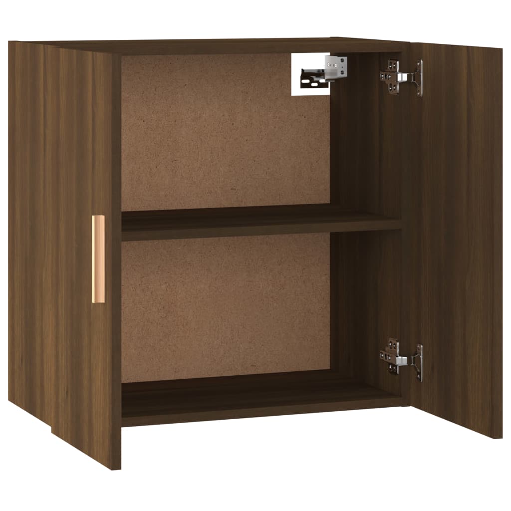 TV-seinäkaappi ruskea tammi 60x30x60 cm tekninen puu - Sisustajankoti.fi