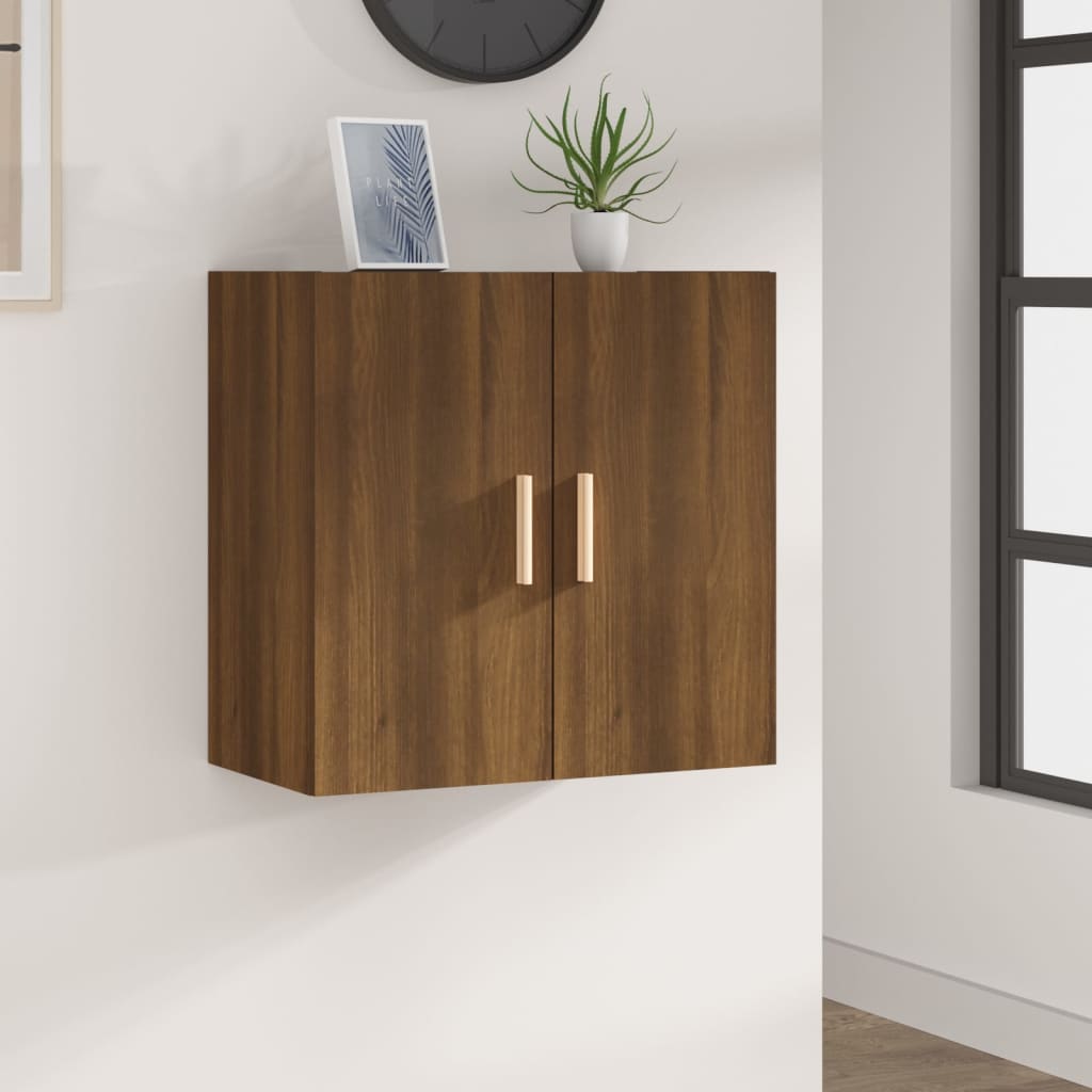 TV-seinäkaappi ruskea tammi 60x30x60 cm tekninen puu - Sisustajankoti.fi