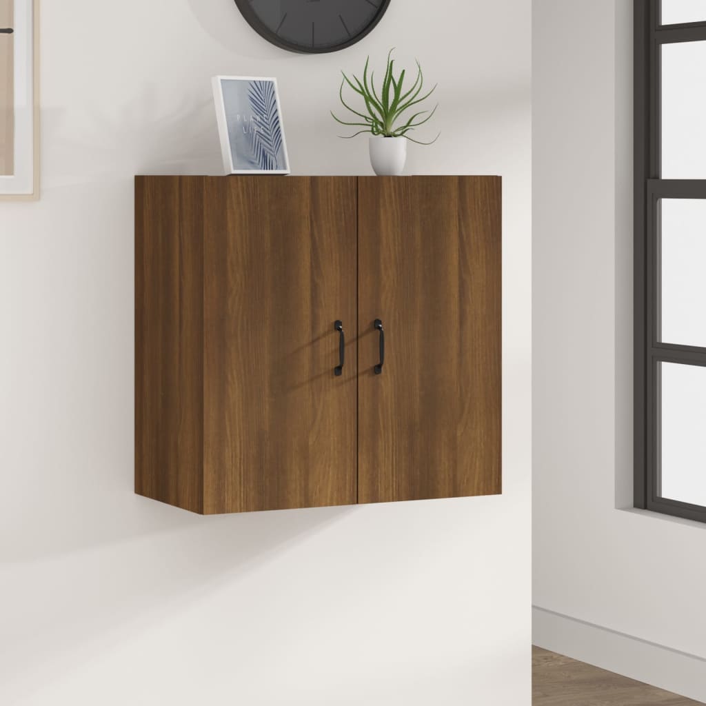TV-seinäkaappi ruskea tammi 60x31x60 cm tekninen puu - Sisustajankoti.fi