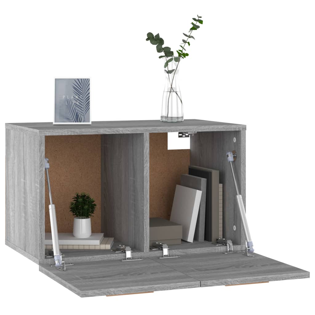 Seinäkaappi harmaa Sonoma 60x36,5x35 cm tekninen puu - Sisustajankoti.fi
