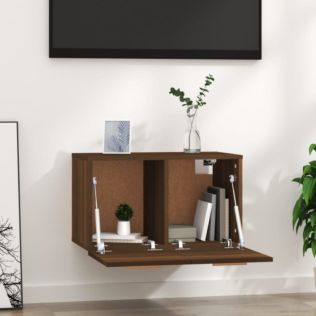 Seinäkaappi ruskea tammi 60x36,5x35 cm tekninen puu - Sisustajankoti.fi