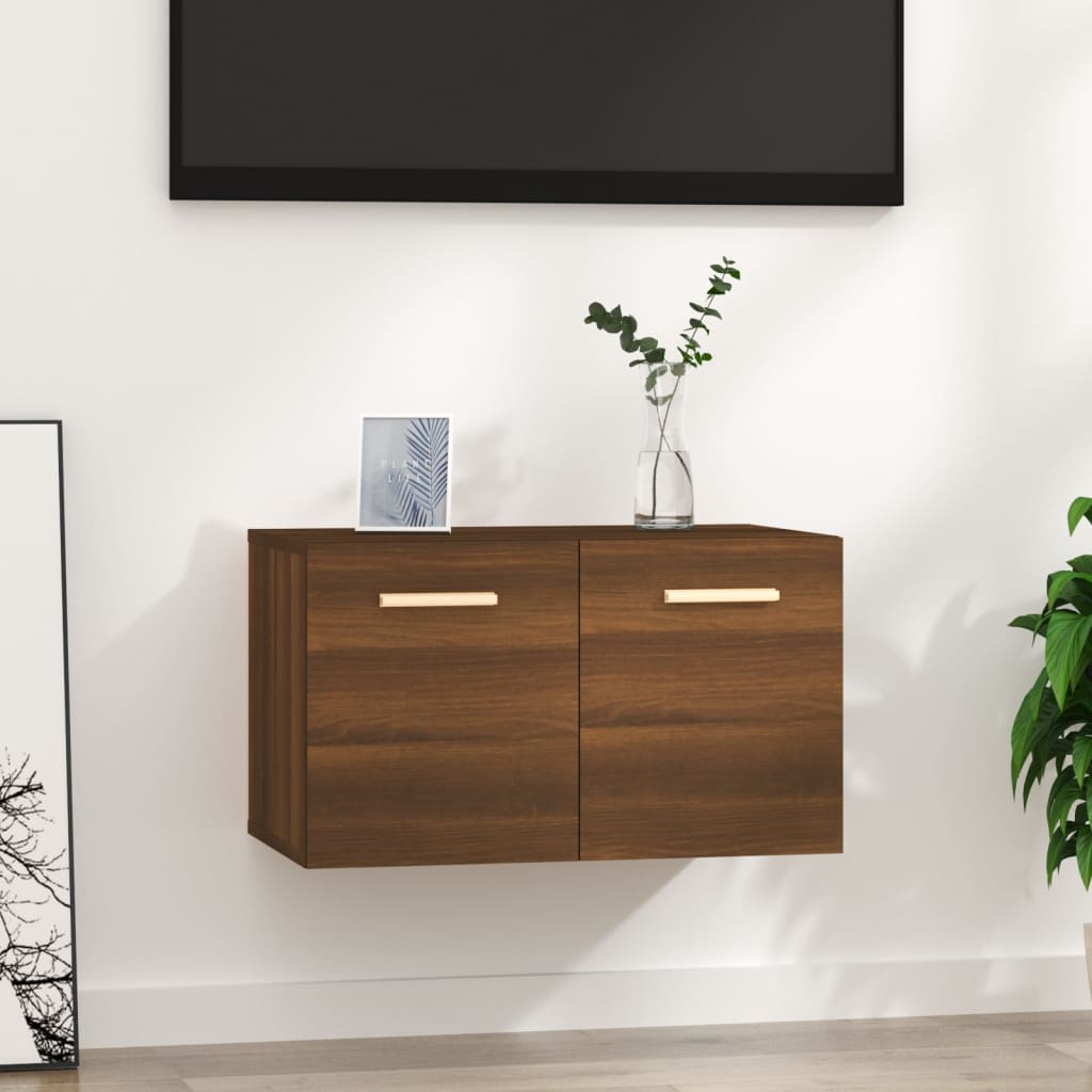 Seinäkaappi ruskea tammi 60x36,5x35 cm tekninen puu - Sisustajankoti.fi