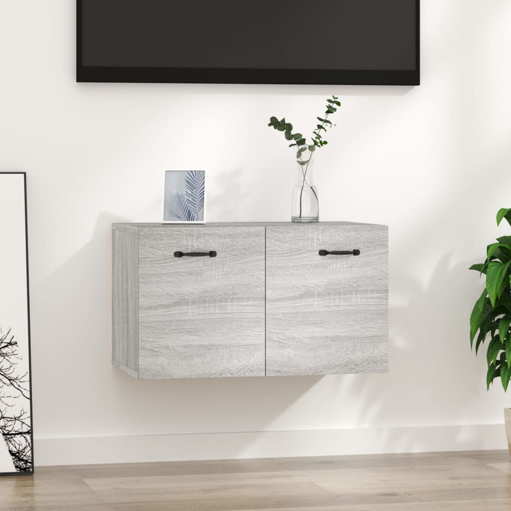 Seinäkaappi harmaa Sonoma 60x36,5x35 cm tekninen puu - Sisustajankoti.fi