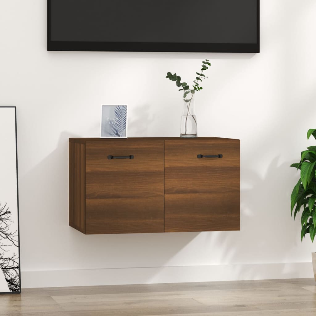 Seinäkaappi ruskea tammi 60x36,5x35 cm tekninen puu - Sisustajankoti.fi