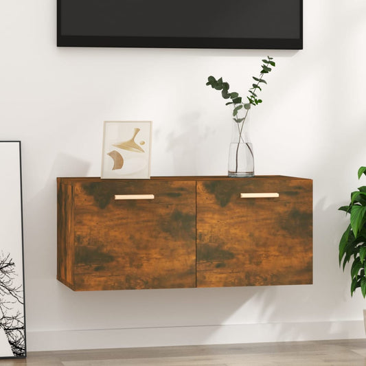 Seinäkaappi savutammi 80x35x36,5 cm tekninen puu - Sisustajankoti.fi