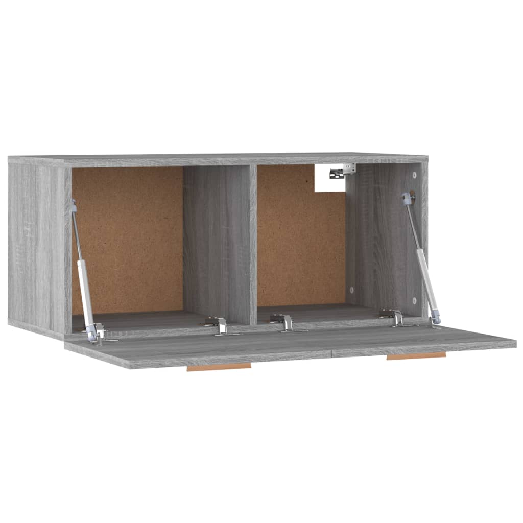 Seinäkaappi harmaa Sonoma 80x35x36,5 cm tekninen puu - Sisustajankoti.fi