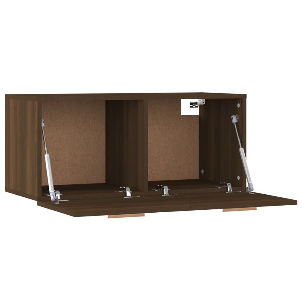 Seinäkaappi ruskea tammi 80x35x36,5 cm tekninen puu - Sisustajankoti.fi