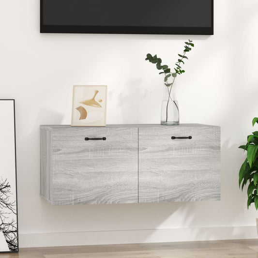 Seinäkaappi harmaa Sonoma 80x35x36,5 cm tekninen puu - Sisustajankoti.fi
