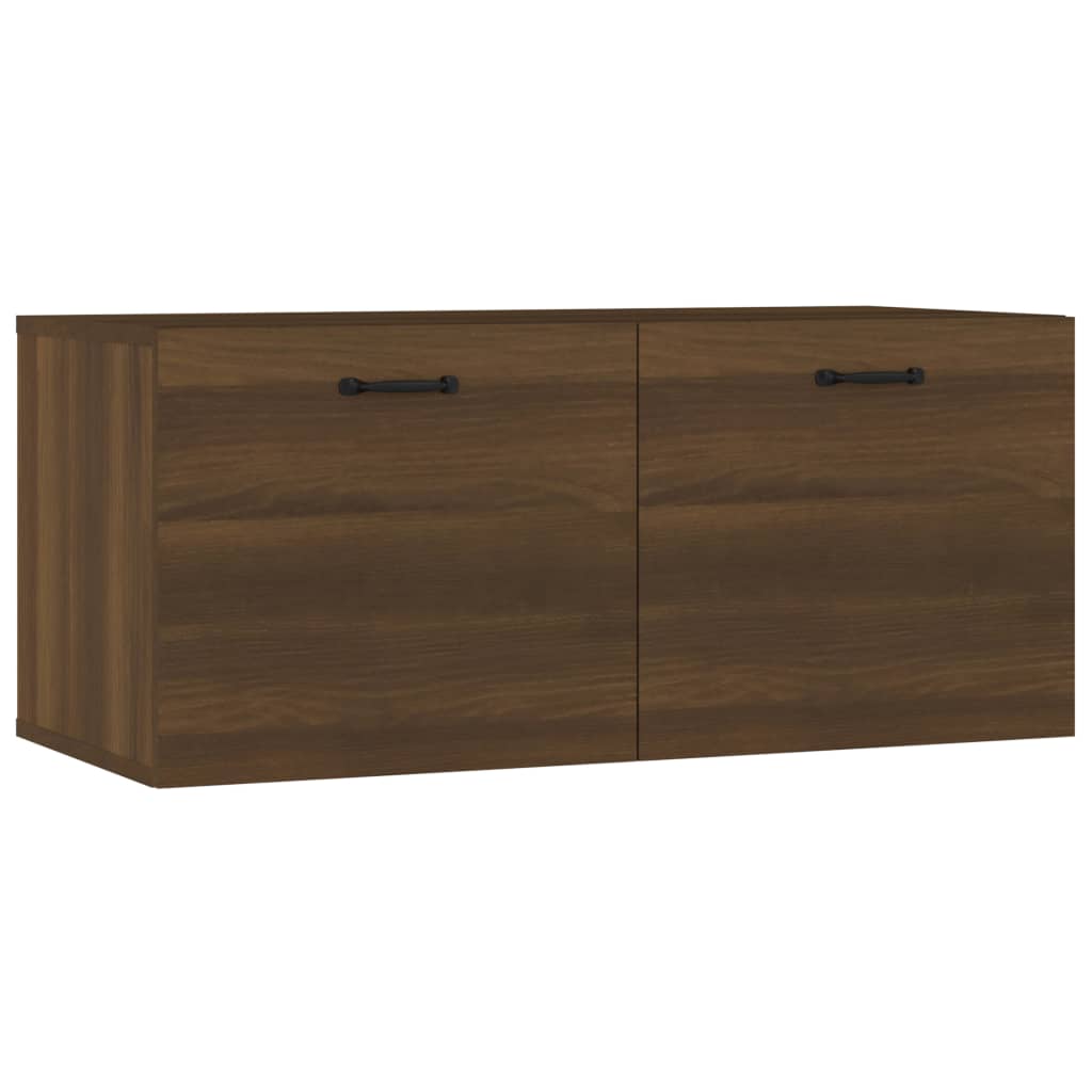 Seinäkaappi ruskea tammi 80x35x36,5 cm tekninen puu - Sisustajankoti.fi