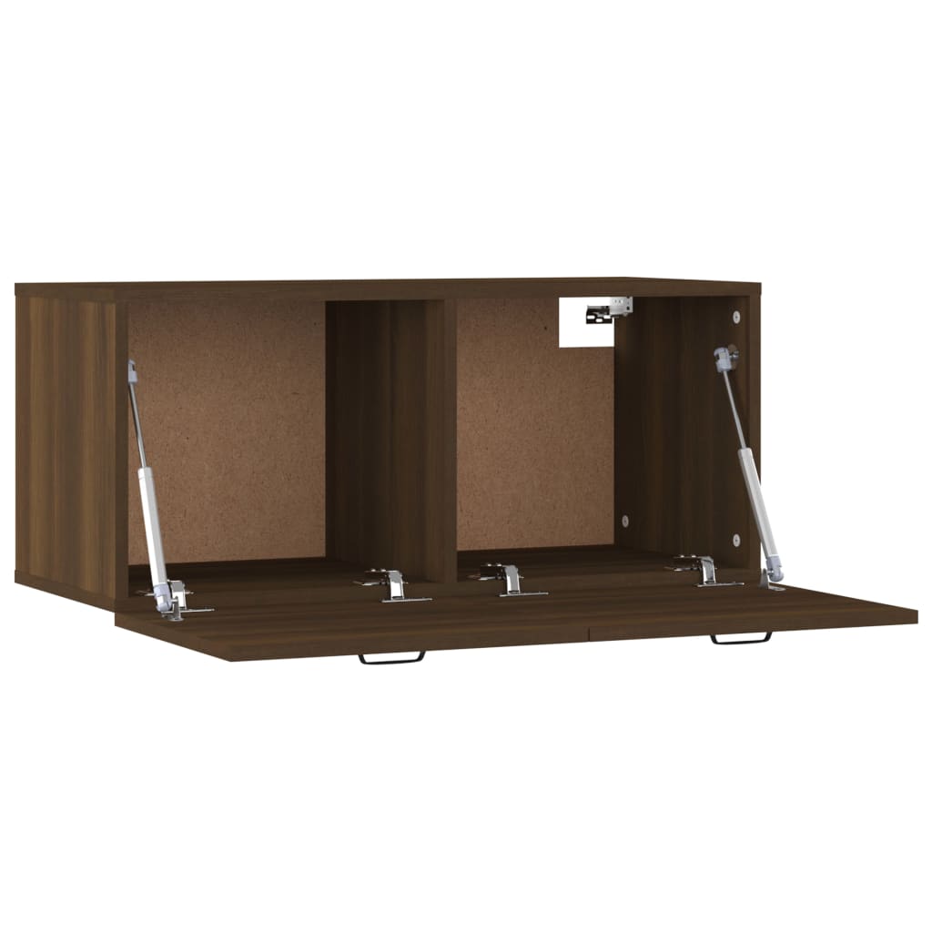 Seinäkaappi ruskea tammi 80x35x36,5 cm tekninen puu - Sisustajankoti.fi
